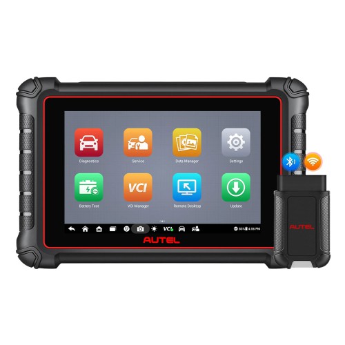 2024 Autel MaxiCOM MK900-BT MK900BT with Android 11.0 Support DoIP/CAN FD with Free Autel MaxiVideo MV108S Extends Camera Reach