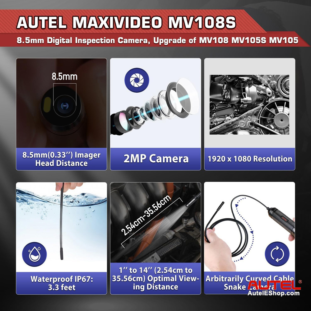 Autel MK900-BT MK900BT with Free Autel MV108S